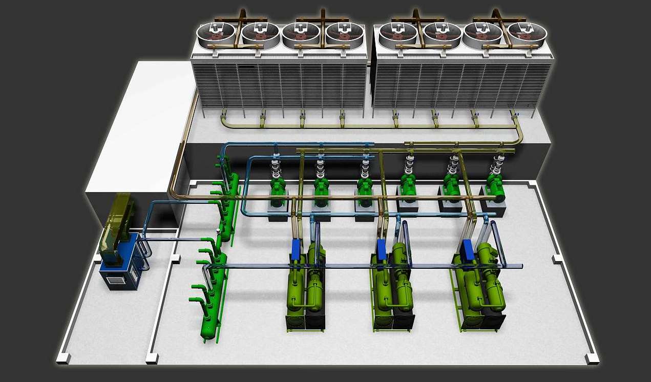 工业生产三维动画制作场景图 工业生产三维动画制作场景图