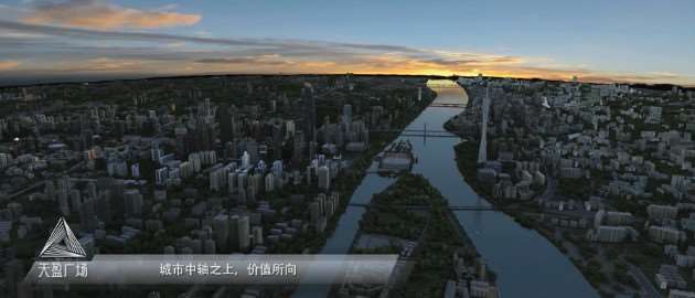 广州天河两岸我们的项目展现现在岸边；